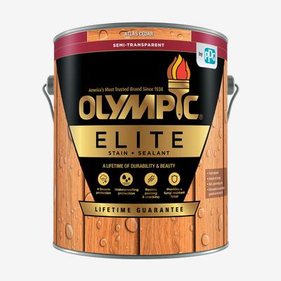 OLYMPIC<sup>®</sup> ELITE Exterior Semi-Transparent/Semi-Solid Stain + Sealant - Oil Based