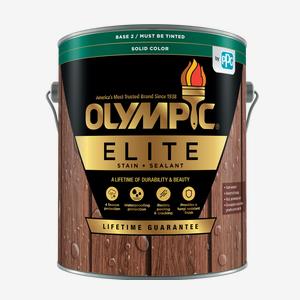 OLYMPIC<sup>®</sup> ELITE Exterior Solid Color Advanced Stain + Sealant In One