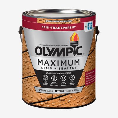 OLYMPIC<sup>®</sup> MAXIMUM<sup>®</sup> Semi-Transparent Low VOC