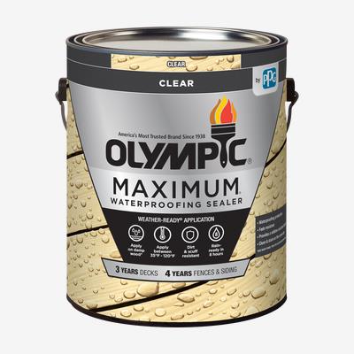 OLYMPIC<sup>®</sup> MAXIMUM<sup>®</sup> Clear Waterproofing Sealant Low VOC