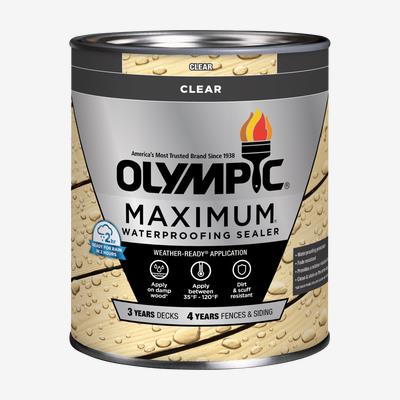 OLYMPIC<sup>®</sup> MAXIMUM<sup>®</sup> Clear Waterproofing Sealant Low VOC