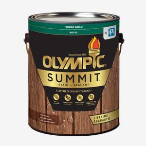 OLYMPIC<sup>®</sup> SUMMIT<sup>®</sup> Exterior Stain + Sealant Solid Colour 🇨🇦 