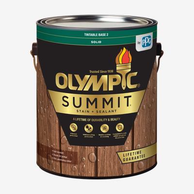 OLYMPIC<sup>®</sup> SUMMIT<sup>®</sup> Exterior Stain + Sealant Solid Colour 🇨🇦 