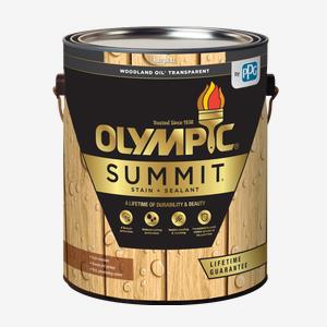 OLYMPIC<sup>®</sup> SUMMIT<sup>®</sup> Woodland Oil<sup>®</sup> Exterior Transparent Stain + Sealant 🇨🇦
