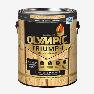 OLYMPIC<sup>®</sup> TRIUMPH<sup>™</sup> Woodland Oil<sup>®</sup> Exterior Transparent Stain + Sealant 🇨🇦 