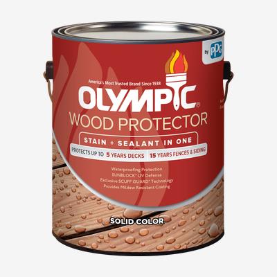 OLYMPIC<sup>®</sup> Wood Protector Solid Color Stain + Sealant