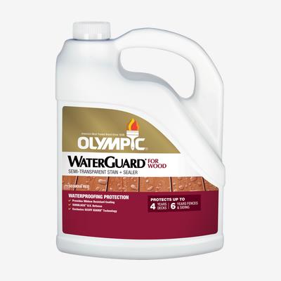 OLYMPIC<sup>®</sup> WATERGUARD<sup>®</sup> Exterior Semi-Transparent Wood Stain + Sealer