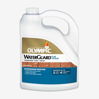OLYMPIC<sup>®</sup> WATERGUARD<sup>®</sup> Transparent Wood Stain + Sealer
